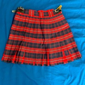 Vintage RJ McCarthy 100% Wool School Girl Kilt Skirt